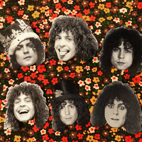 Image of Marc Bolan sticker pack