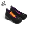 Round Toe Nubuck Platforms with Babyshoe in Black “Pregnant”