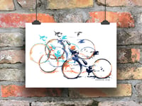 Caffeine Stop Cycling Print