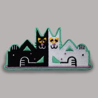 Image of Solidarity Cat Friends Woven Patch