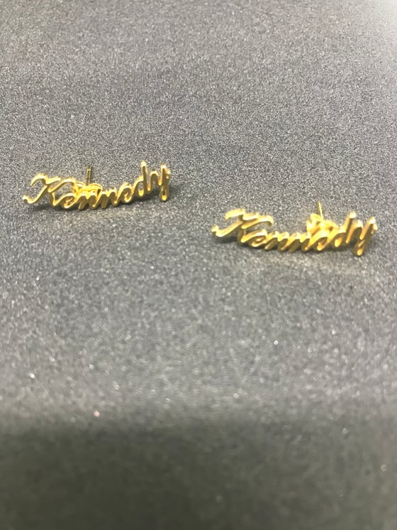 Image of Custom Name Earrings