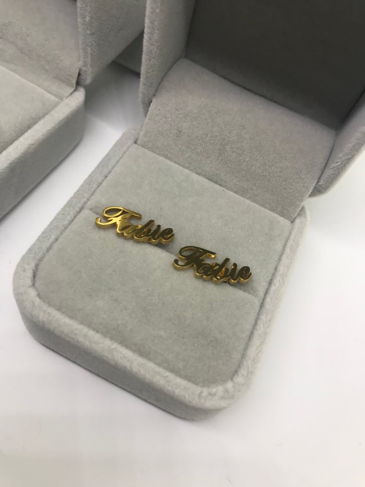 Image of Custom Name Earrings