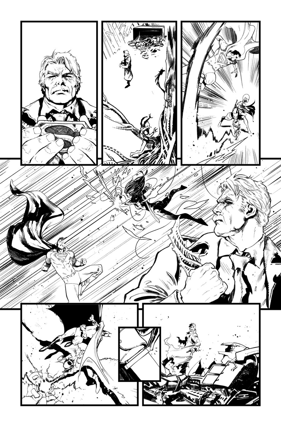 Image of BATMAN/SUPERMAN #4 p.07 ARTIST'S PROOF