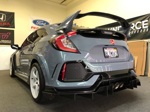 Image of 2016-2021 Honda Civic Type R “V2” rear diffuser 