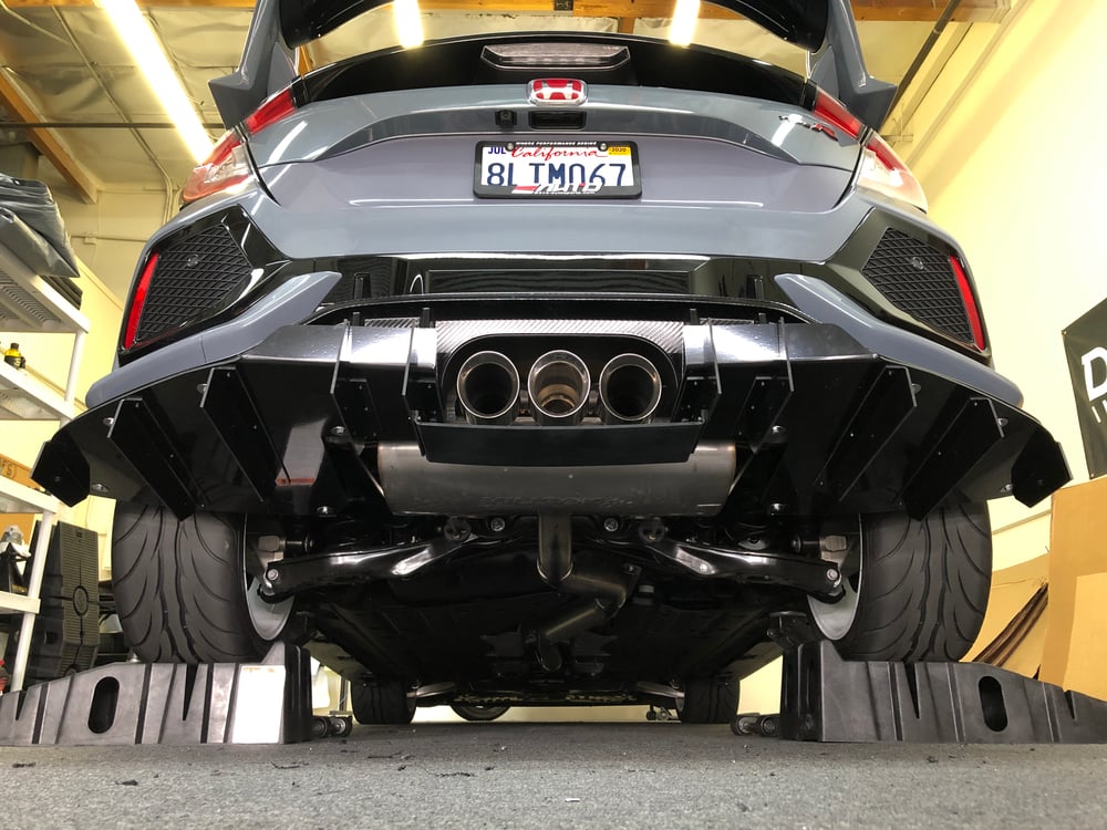 DownForceSolutions — 20162021 Honda Civic Type R “V2” rear diffuser