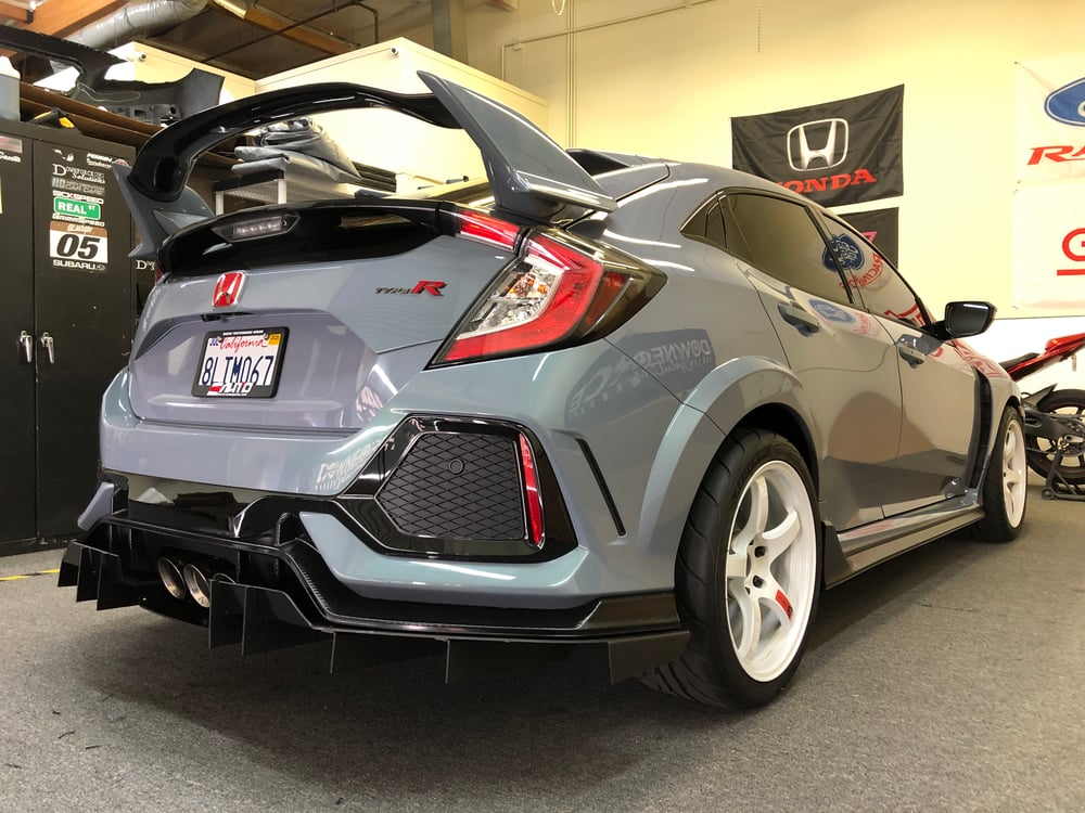 DownForceSolutions — 2016-2021 Honda Civic Type R “V2” rear diffuser