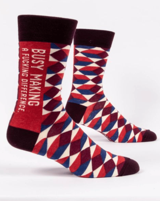 Image of Busy Making a Difference Men's Crew Sock