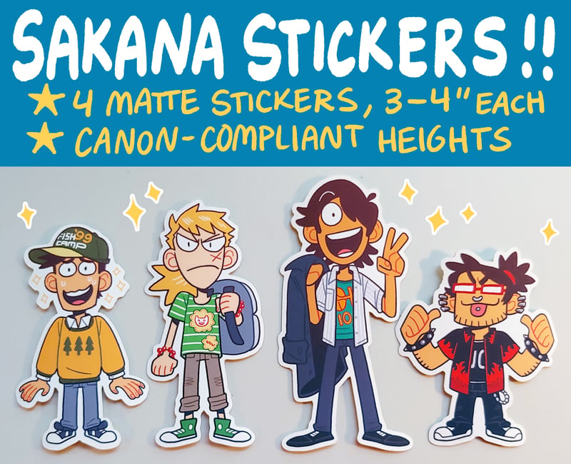 Image of SAKANA Dudes Sticker Pack 
