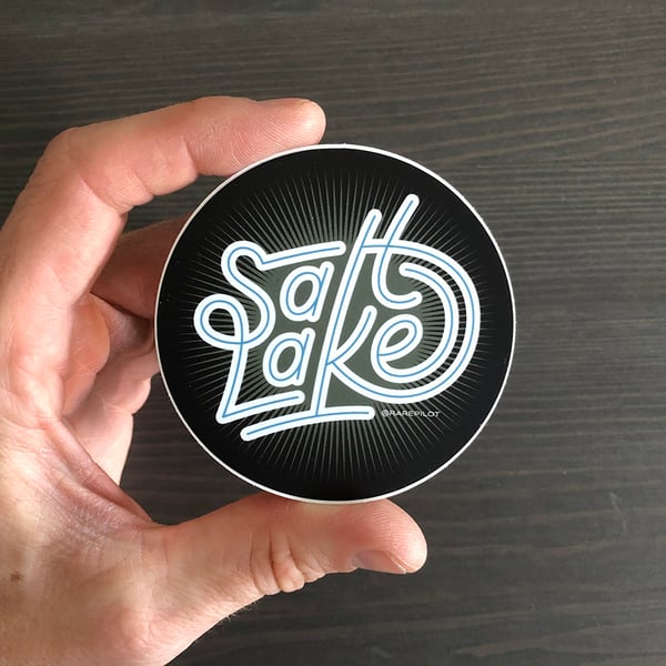 Image of Salt Lake Sticker - Round