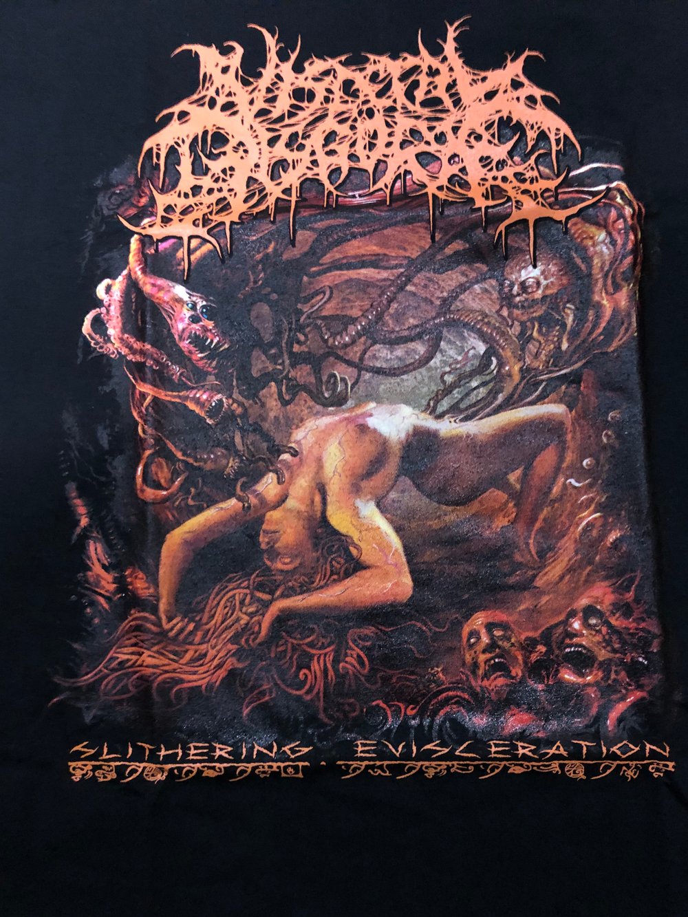 VISCERAL DISGORGE - Slithering Evisecration T-Shirt