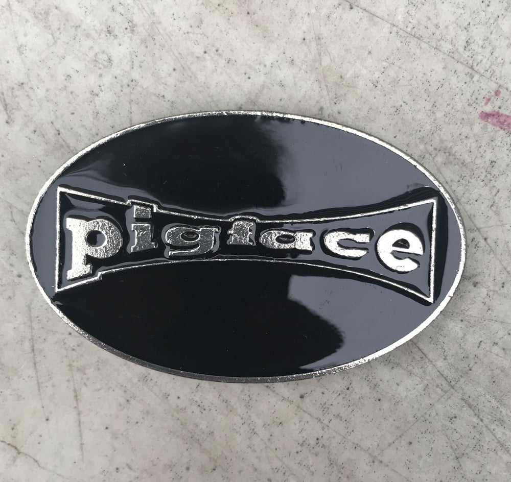 Image of Pigface Logo Belt Buckle