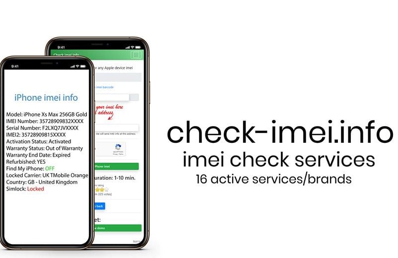 Image of iPhone Samsung IMEI Check Carrier service Blacklist Sim Unlock status checker