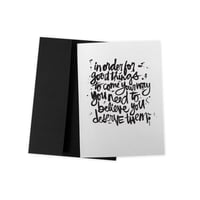 YOU DESERVE IT #kbscript greeting card