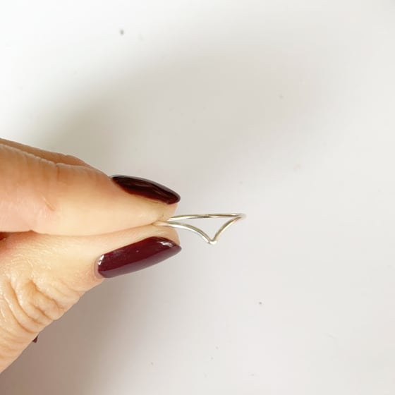 Image of Sterling silver chevron 