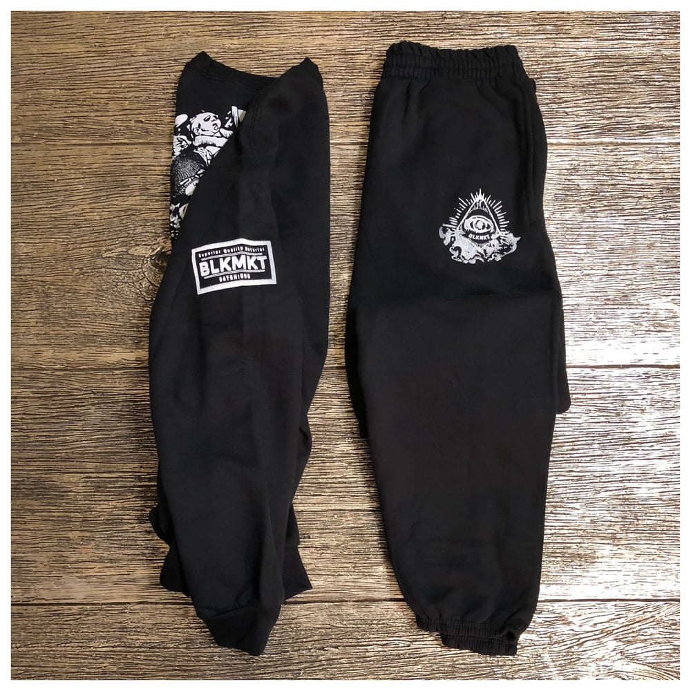 Image of Organic Cotton “Ski-Mask Angels” Jogger Set  