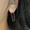 Single Heart chain earring