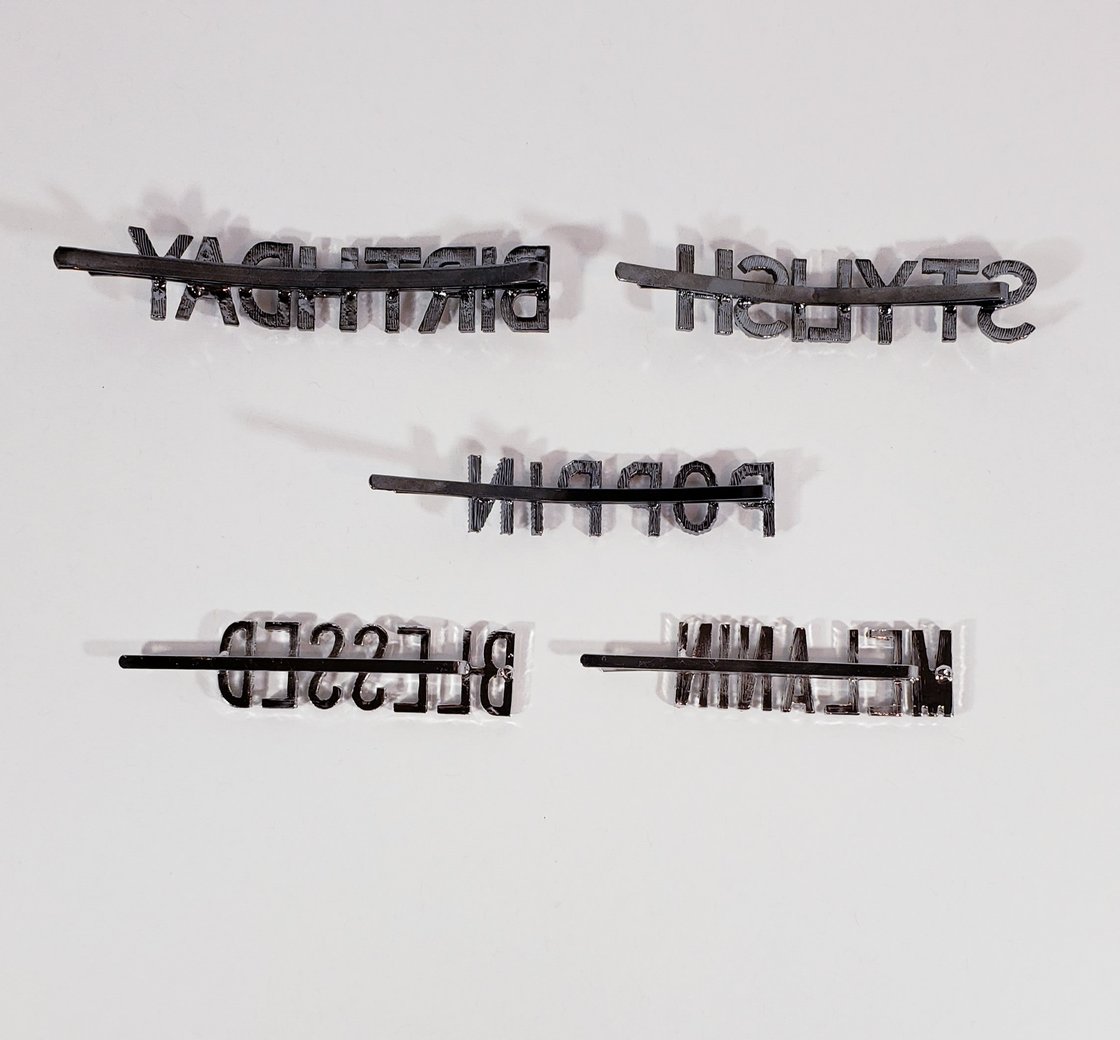 Image of Worded Hair Pins*