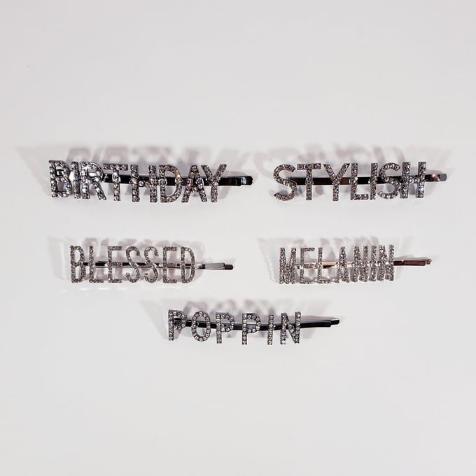 Image of Worded Hair Pins*