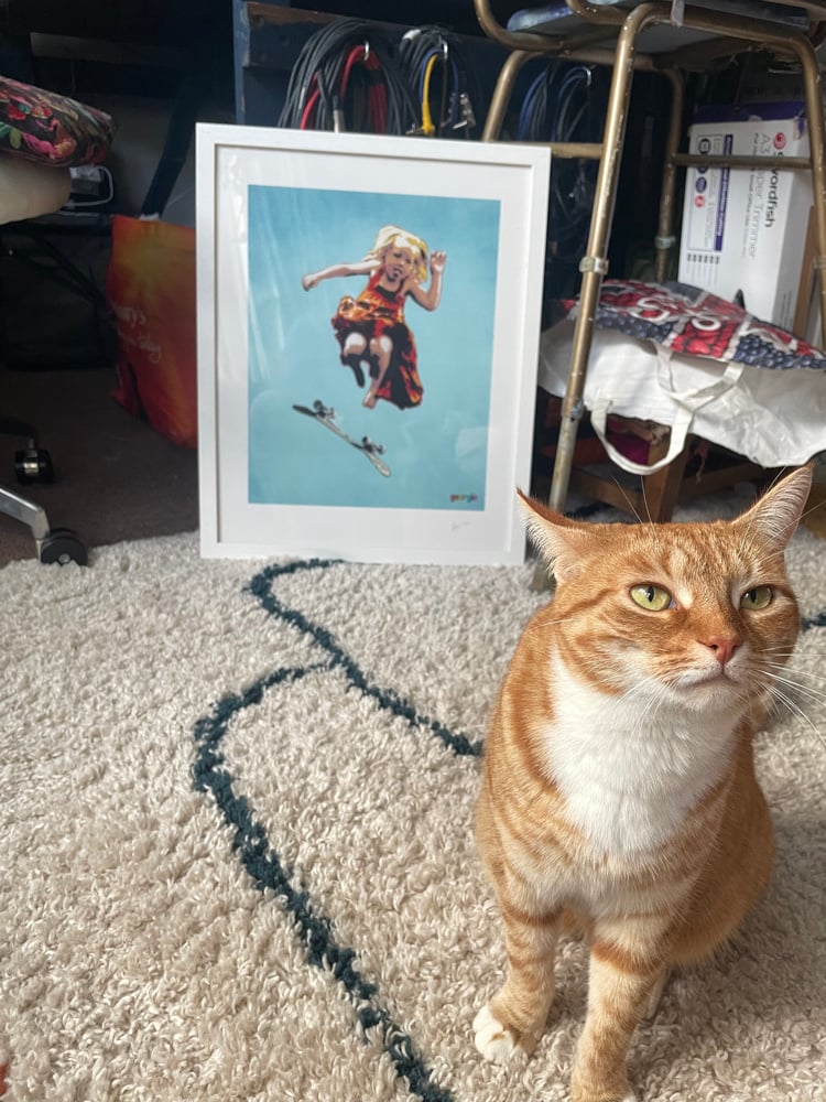 Image of Skater Girl. Giclée print.