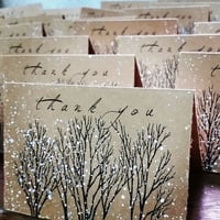 winter wedding thank you cards