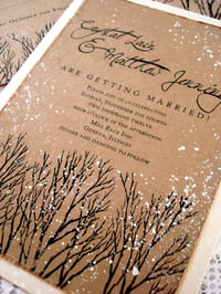 winter wedding invitation Printable Version