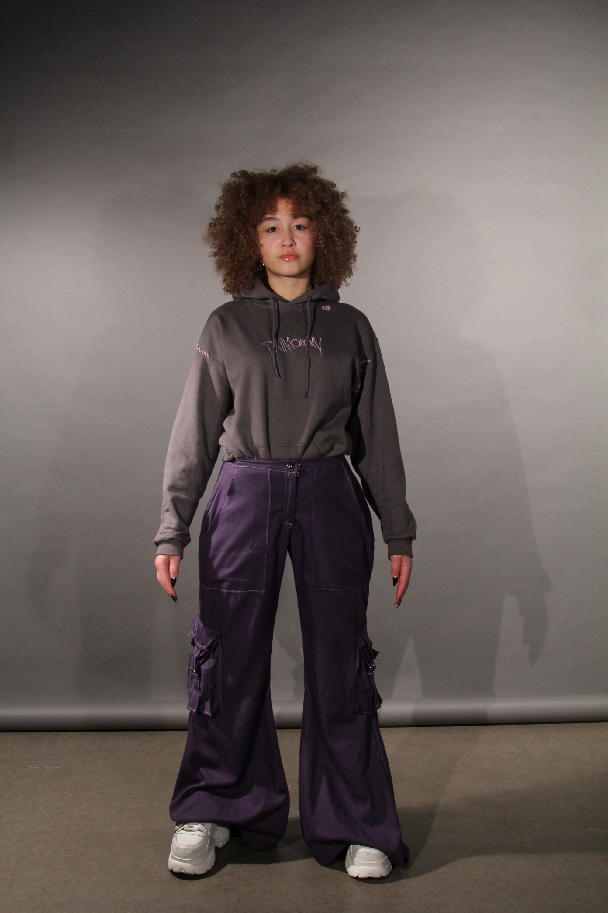 Image of PURPLE CARGO PANTS 