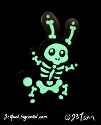 Image 2 of Skelebunneh Enamal Pin