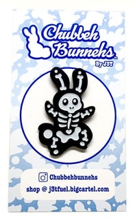 Image 1 of Skelebunneh Enamal Pin