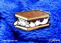 Image 2 of S'mores Enamel Pin