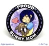 Proud Bunny Mom Button