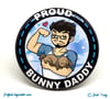 Proud Bunny Daddy Button