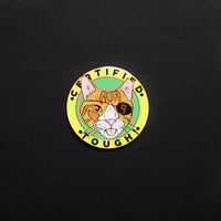 Image 1 of 'Certified Tough' Pin : @bobmotown x Cat Man