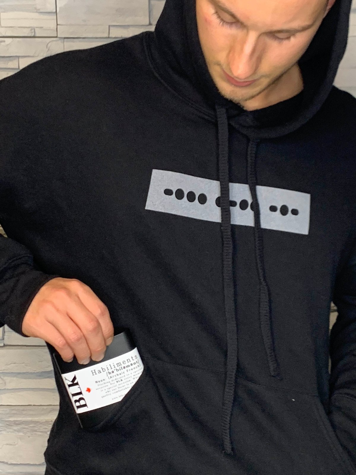 Morse Code Hoodie | BLK Habiliments