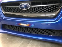 Image 1 of Subaru 2015+  titanium front mount license plate bracket kit