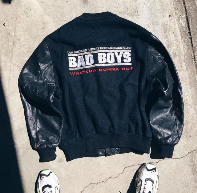 Image of Original 1995 Nike Cast And Crew Bad Boys Varsity Jacket.