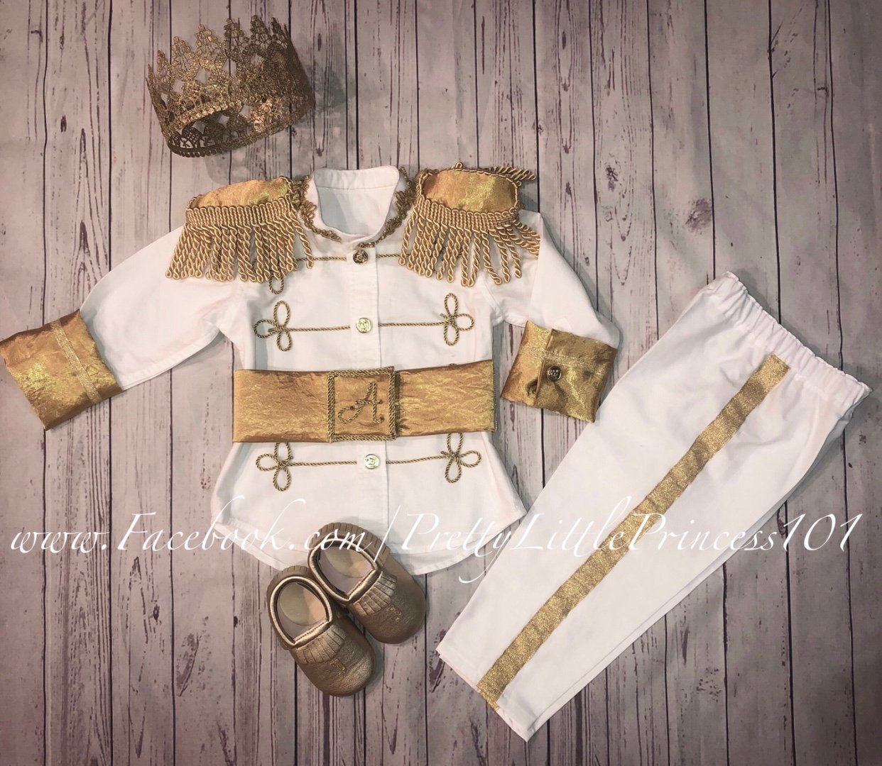 Image of Prince Charming outfit, White/Gold