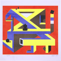 Image 1 of risograph print 2SHY 2