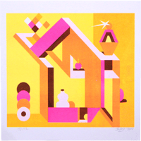 Image 1 of risograph print 2SHY 1