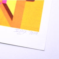 Image 3 of risograph print 2SHY 1