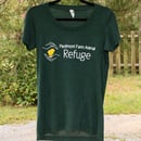 Image 1 of Refuge Logo Women's T-Shirt (Dark Heather Green)
