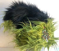 Black & Grinch Green Santa Hat 