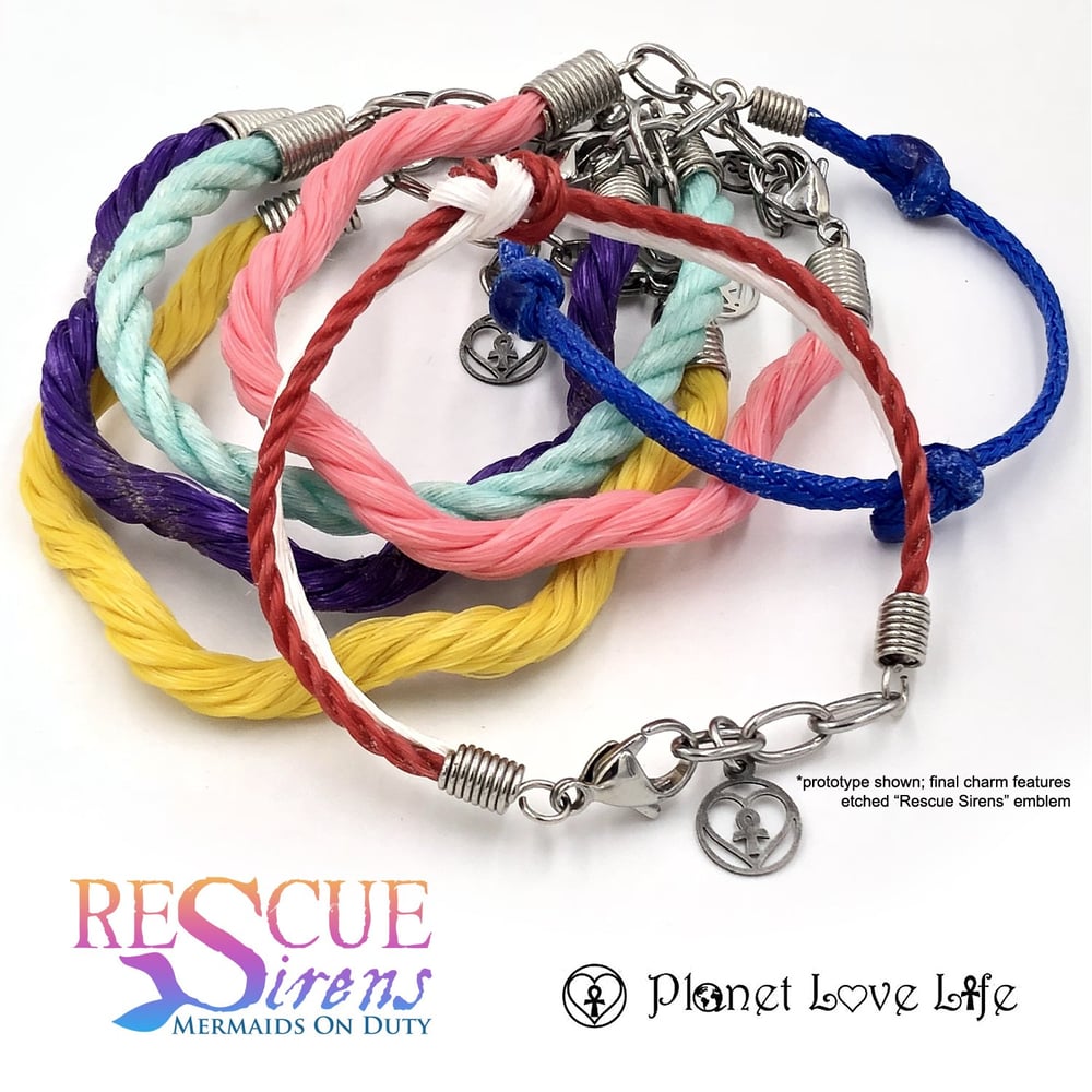 Image of Rescue Sirens x Planet Love Life Ghost Net Bracelets