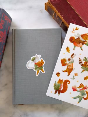 Image of Reading Animal Sticker Sheet