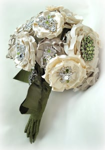 Image of Silk Flower Bridal Bouquet