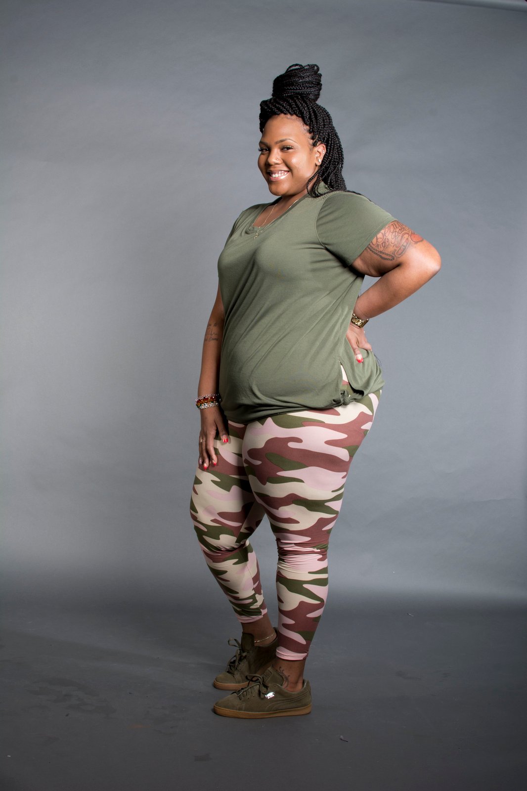 Plus size outlet camo legging