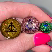 Image 1 of Hallow Glitter Plugs (sizes 00g-2")