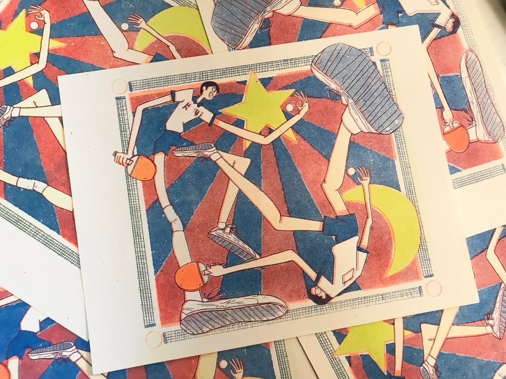 Image of Ping Pong Risograph