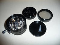 Image 2 of NEW SHARPSTONE LARGE PREMIUM HERB GRINDER JET BLACK