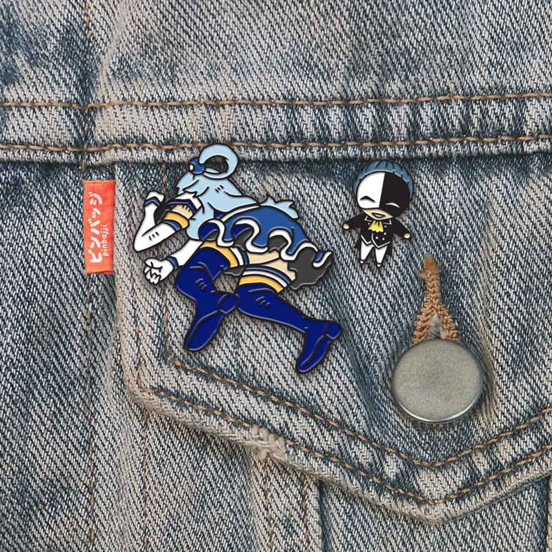 Image of Useless Goddess Aqua + Vanir Pin Set