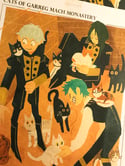 Cats of Garreg Mach Risograph Print 